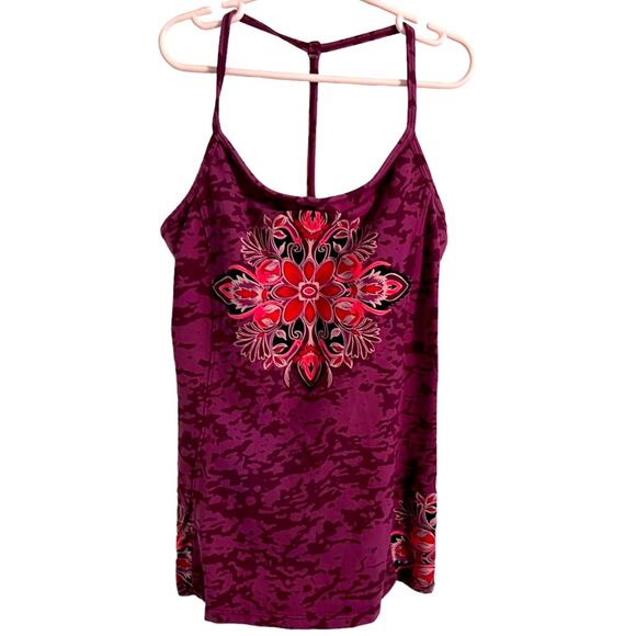 ATHLETA tank top Womens Size XXS Athletic Racerback Built in Bra Multicolor - Picture 1 of 4